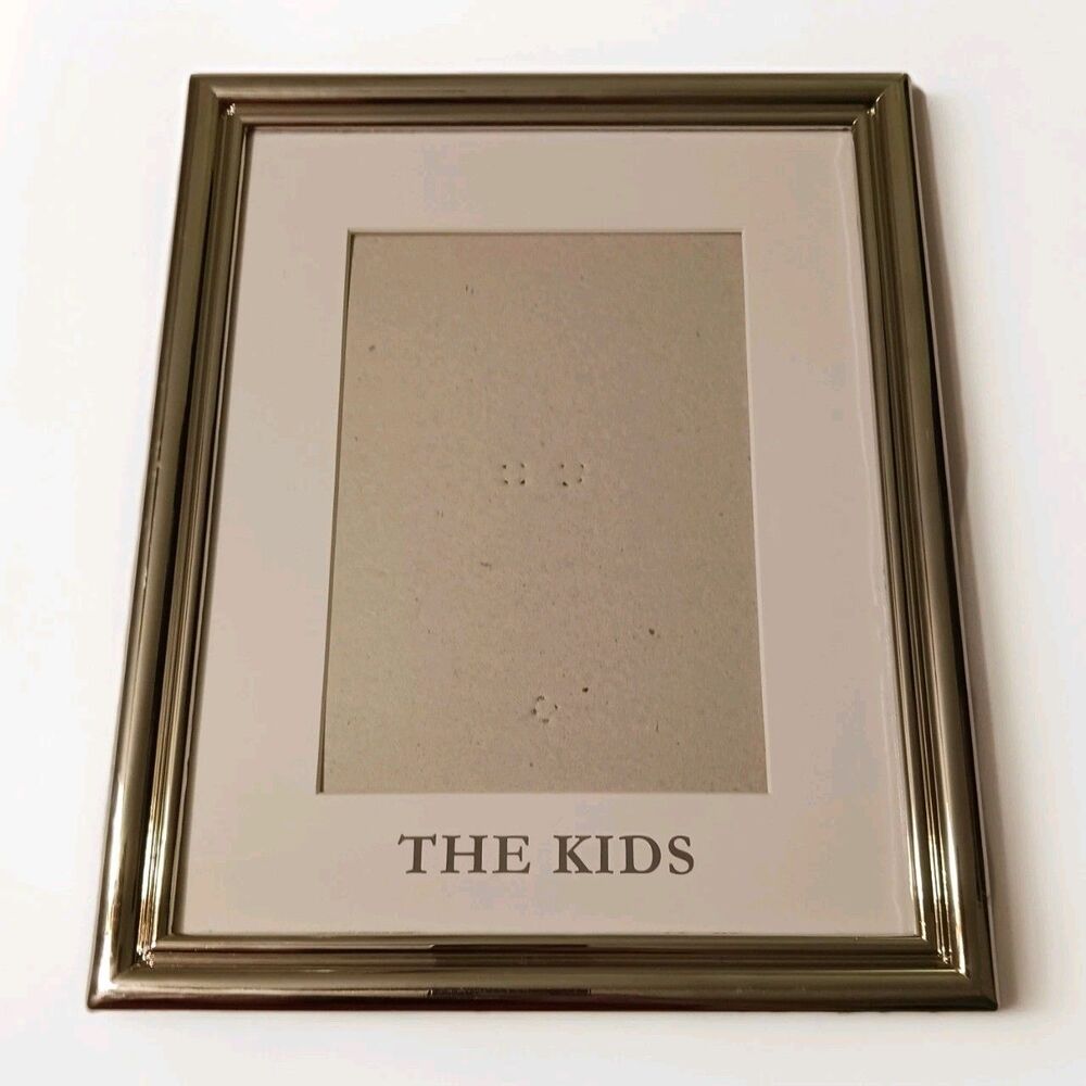 Mud Pie Metal Frame The Kids Aluminum Matted Photo Frame